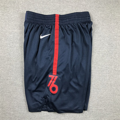 Men's Philadelphia 76ers Navy 2023/24 Swingman City Edition Shorts1
