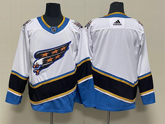 Men's Washington Capitals White Breakaway Player Game Blank Jersey1