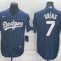 Men's Los Angeles Dodgers Julio Urias #7 Blue Stitched Player Jersey1