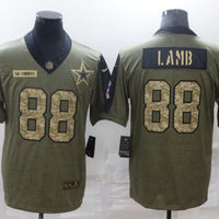 Men's Dallas Cowboys CeeDee Lamb #88 Brown Game Player Jersey1
