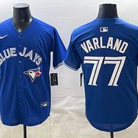 Men's Toronto Blue Jays Louis Varland #77 Royal Limited Player Jersey