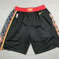 Men's Atlanta Hawks Black Basketball Retro Shorts1