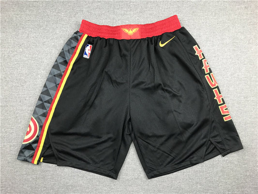 Men's Atlanta Hawks Black Basketball Retro Shorts1