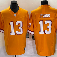 Men's Tampa Bay Buccaneers Mike Evans #13 Orange Throwback Game Jersey1