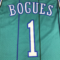 Men's Charlotte Hornets Muggsy Bogues 1992-93 Hardwood Classics Swingman jersey1