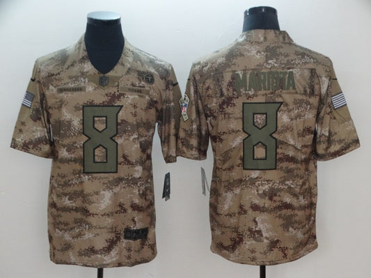 Men's Tennessee Titans Marcus Mariota #8 Camouflage Game Jersey1
