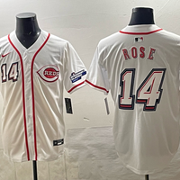 Men's Cincinnati Reds Pete Rose #14 White 2025 MLB Speedway Classic Home Replica Jersey