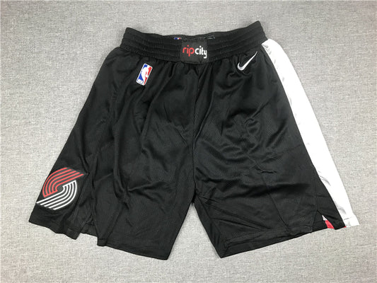 Men's Portland Trail Blazers Black Pocket Shorts1