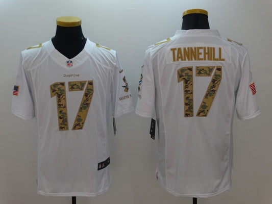 Men's Miami Dolphins Ryan Tannehill #17 White Game Jersey1
