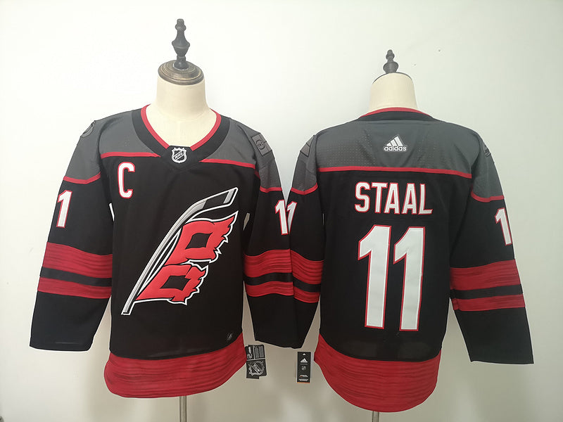 Men's Carolina Hurricanes Jordan Staal #11 Black Home Breakaway Jersey1
