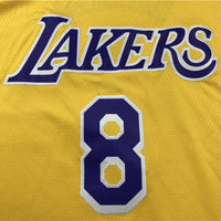 Men's Los Angeles Lakers Kobe Bryant #8 Yellow Swingman Player Jersey1