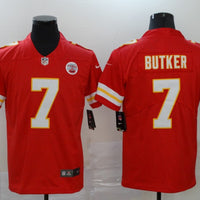 Men's Kansas City Chiefs Harrison Butker #7 Red Game Jersey1