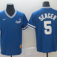 Men's Los Angeles Dodgers Corey Seager #5 Blue Game Player Jersey1