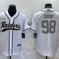 Men's Las Vegas Raiders Maxx Crosby #98 White Player Jersey1 Joint Edition