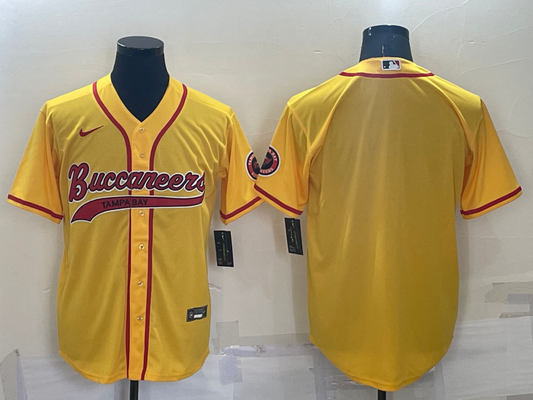 Men's Tampa Bay Buccaneers Yellow Blank Jersey1