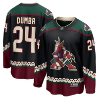 Men's Arizona Coyotes Matt Dumba #24 Black Home Breakaway Jersey1