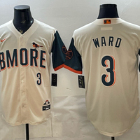 Men's Baltimore Orioles Taylor Ward #3 Cream 2026 City Connect Stadium Jersey