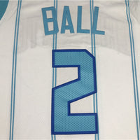 Men's Charlotte Hornets #2 LaMelo Ball White 2020-21 swingman jersey1