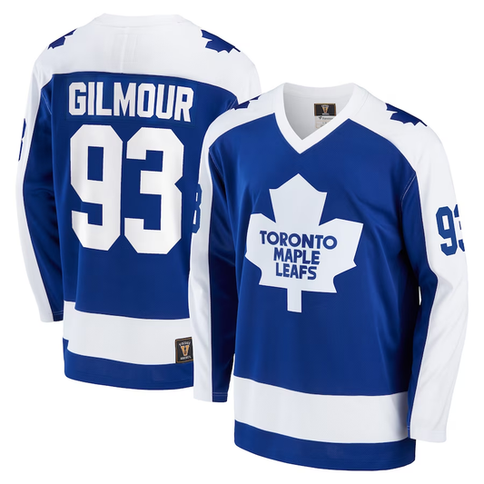 Men's Toronto Maple Leafs Doug Gilmour #93 Blue Player Jersey1