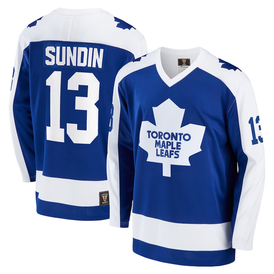 Men's Toronto Maple Leafs Mats Sundin #13 Blue Player Game Jersey1