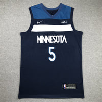 Men's Minnesota Timberwolves Anthony Edwards #5 Navy Swingman Jersey1 - Icon Edition