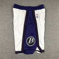 Men's Los Angeles Lakers White 2022/23 City Edition Basketball Shorts1