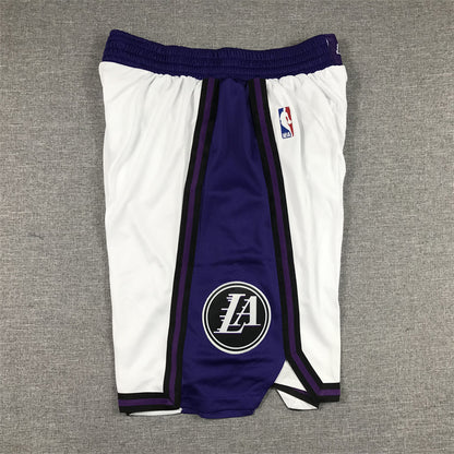 Men's Los Angeles Lakers White 2022/23 City Edition Basketball Shorts1