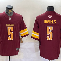Men's Washington Commanders Jayden Daniels #5 Burgundy Player Jersey1