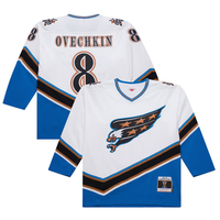 Men's Washington Capitals Alexander Ovechkin #8 Mitchell & Ness White 2005/06 Power Play Jersey