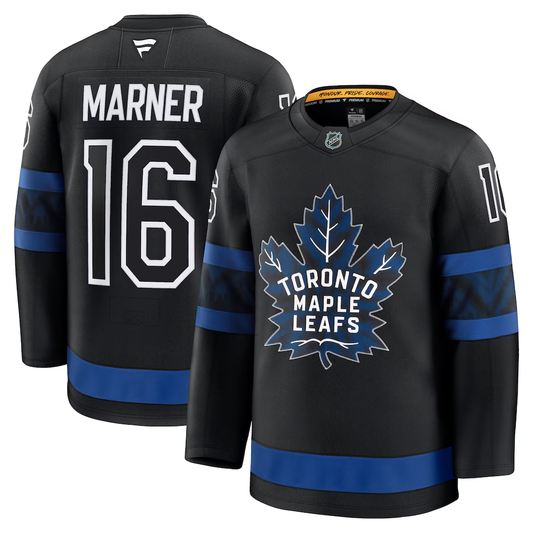 Men's Toronto Maple Leafs Mitch Marner #16 Fanatics Black Alternate Premium Jersey
