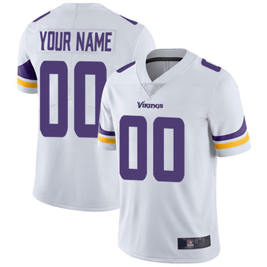 Custom1 Minnesota Vikings Road White Vapor Untouchable Limited Jersey1 Stitched Jerseys American Football Jerseys