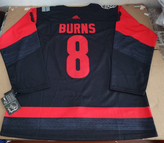 Men's Carolina Hurricanes Brent Burns #8 Black Home Breakaway Player Jersey1
