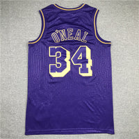 Men's Los Angeles Lakers Shaquille O'Neal Hardwood Classics Swingman Jersey1