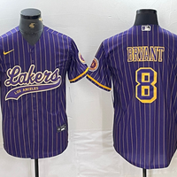 Men's Los Angeles Lakers Kobe Bryant #8 Purple Replica Player Jersey