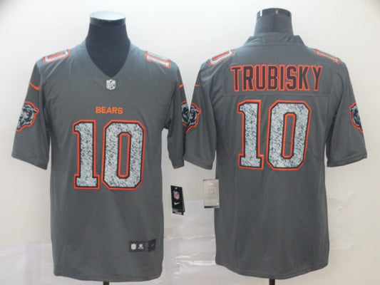 Men's Chicago Bears Mitch Trubisky #10 Gray Game Player Jersey1