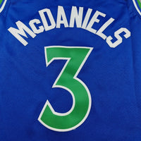 Men's Minnesota Timberwolves Jaden McDaniels #3 Blue Swingman Jersey - Icon Edition