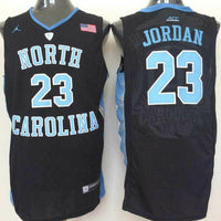 Men's North Carolina Tar Heels Michael Jordan #23 Black Game Jersey