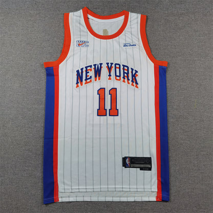 Men's New York Knicks Jalen Brunson #11 White 2024/25 Swingman Player Jersey1 - City Edition