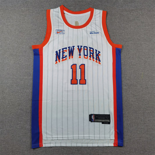 Men's New York Knicks Jalen Brunson #11 White 2024/25 Swingman Player Jersey1 - City Edition