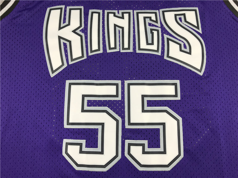Men's Sacramento Kings Jason Williams Purple Hardwood Classics Swingman Jersey1
