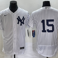 Men's New York Yankees Thurman Munson #15 White Replica Player Name Jersey1