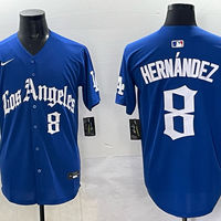 Men's Los Angeles Dodgers Enrique Hernandez #8 Royal Alternate Game Jersey