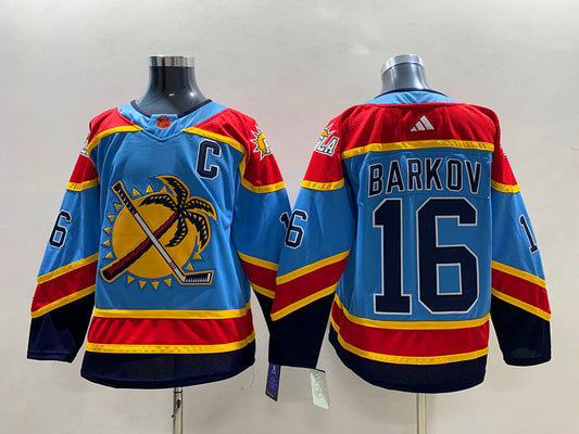 Men's Florida Panthers Aleksander Barkov #16 Blue Player Jersey1