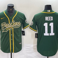 Men's Green Bay Packers Jayden Reed #11 Green Player Jersey1 Joint Edition