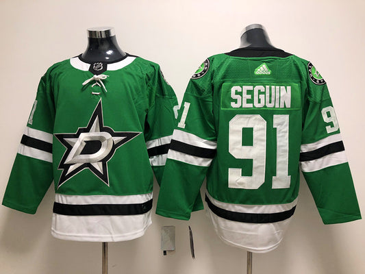 Men's Dallas Stars Tyler Seguin #91 Kelly Green Home Breakaway Player Jersey1