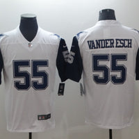 Men's Dallas Cowboys Leighton Vander Esch #55 White Game Jersey1