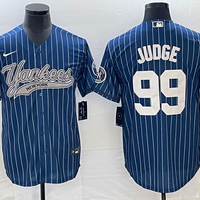 Men's New York Yankees Aaron Judge #99 Blue Player Jersey1 Joint Edition