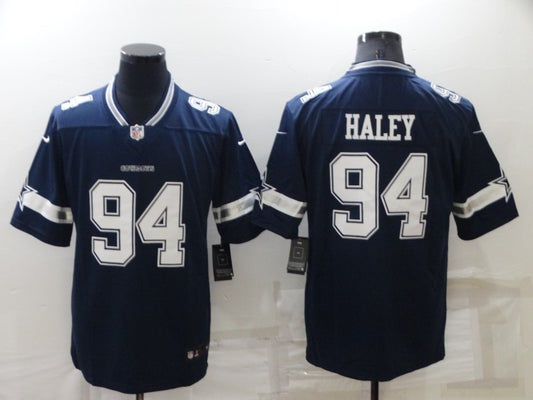 Men's Dallas Cowboys Charles Haley #94 Navy Game Jersey1