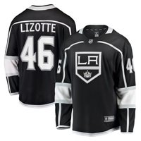 Men's Los Angeles Kings Blake Lizotte #46 Black Home Breakaway Player Jersey1