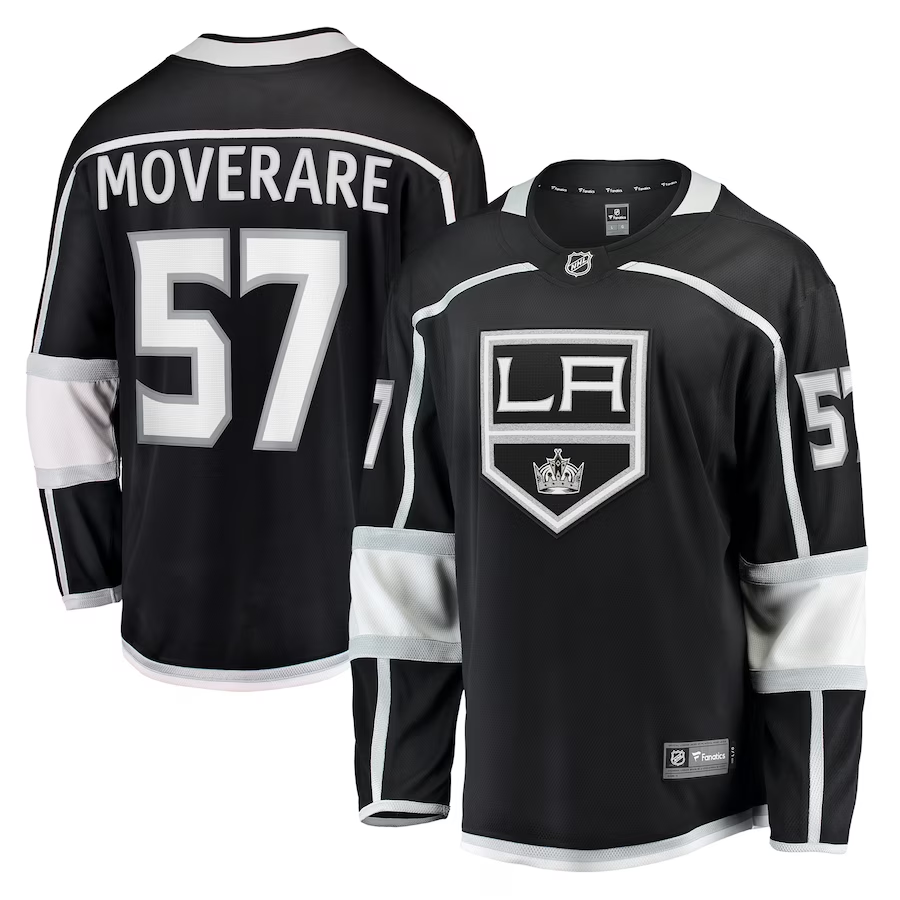 Men's Los Angeles Kings Jacob Moverare #57 Black Home Breakaway Player Jersey1